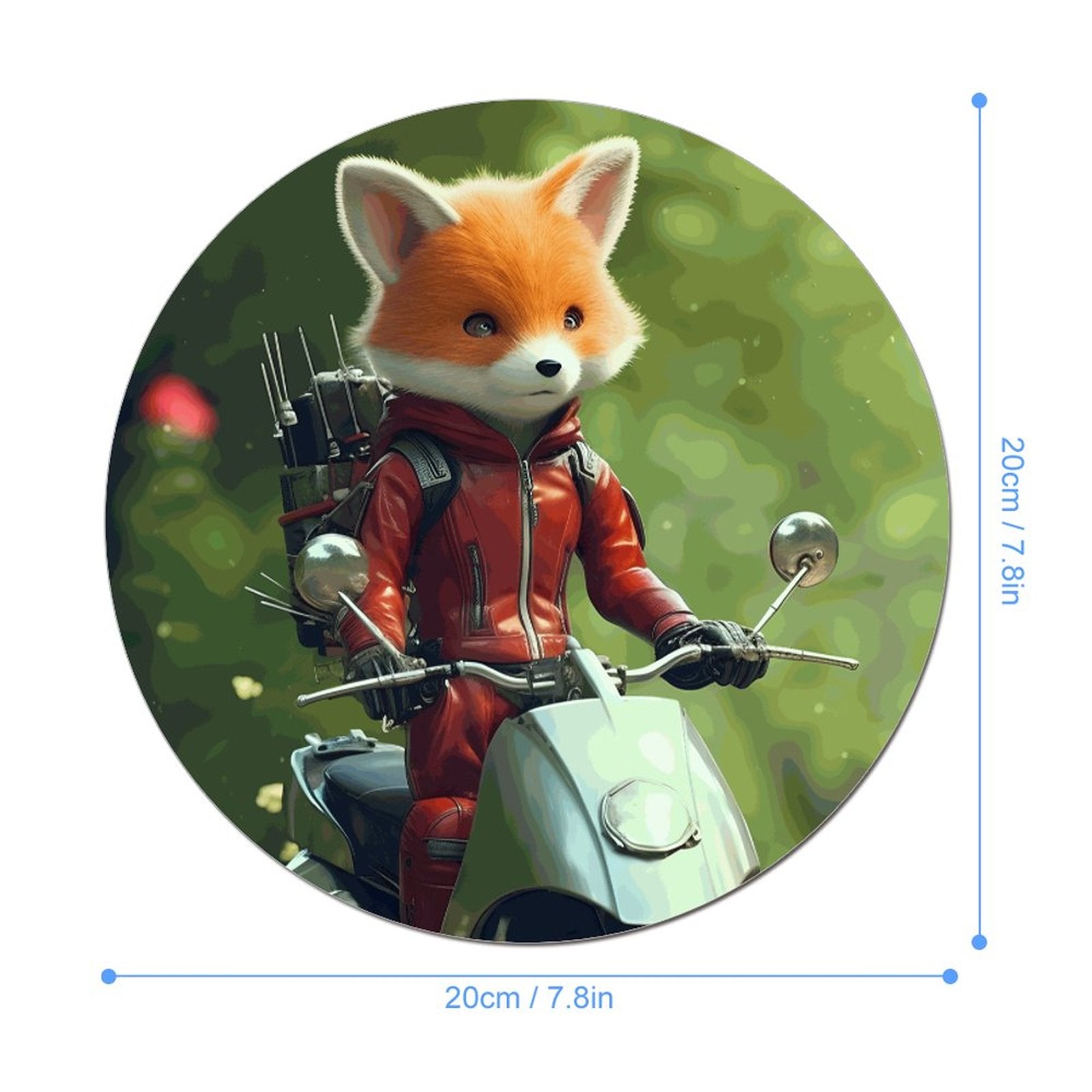 Mouse Pad Fox_002 Style-1 20*20cm normal-online-PERSONAL DESIGN