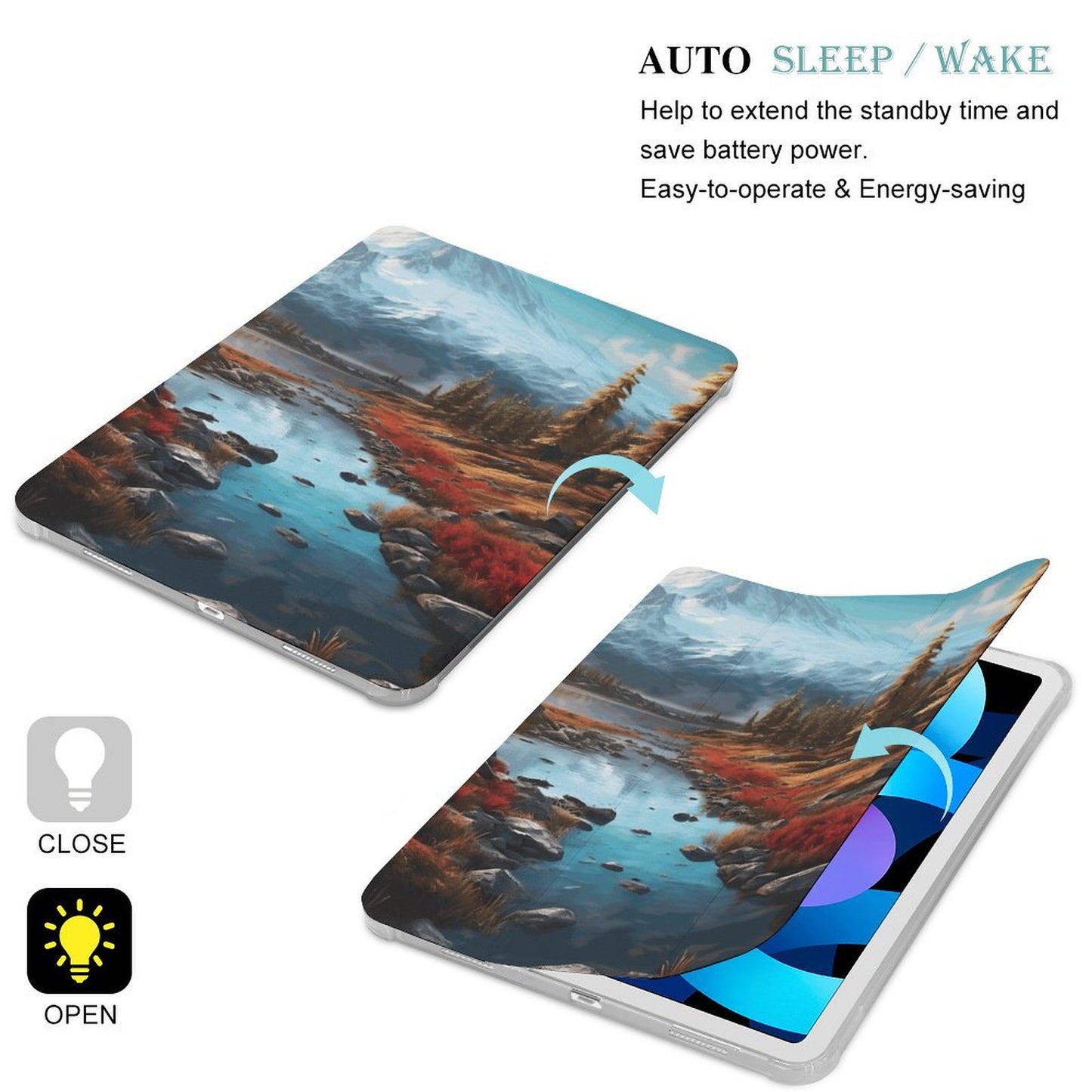 The Ipad Pen Slot Case SolarLab_Norwegian_aurora_autumn_mountains_forests_lake_hyper-d_e2aa2e52-6a16-40cc-b676-99c207efe850 normal-online-PERSONAL DESIGN