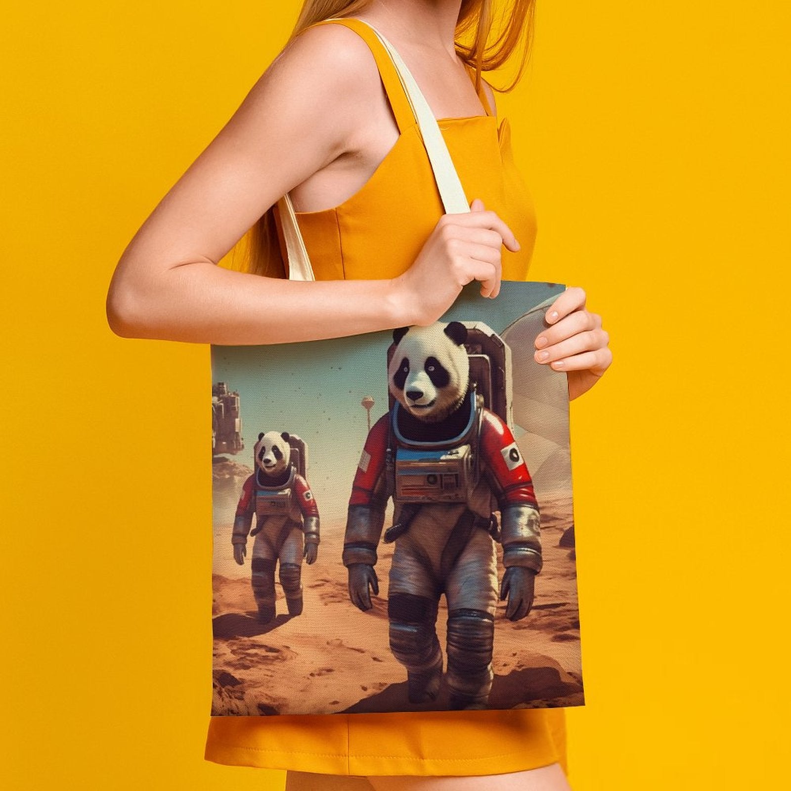 Canvas Tote Bag Double SolarLab_Pandas_astronaut_walk_on_the_Mars_starship_Cyberpunk_f_fa1980bb-0343-4844-a352-fb0e5c8bf928 Style-23 38×41cm normal-online-PERSONAL DESIGN