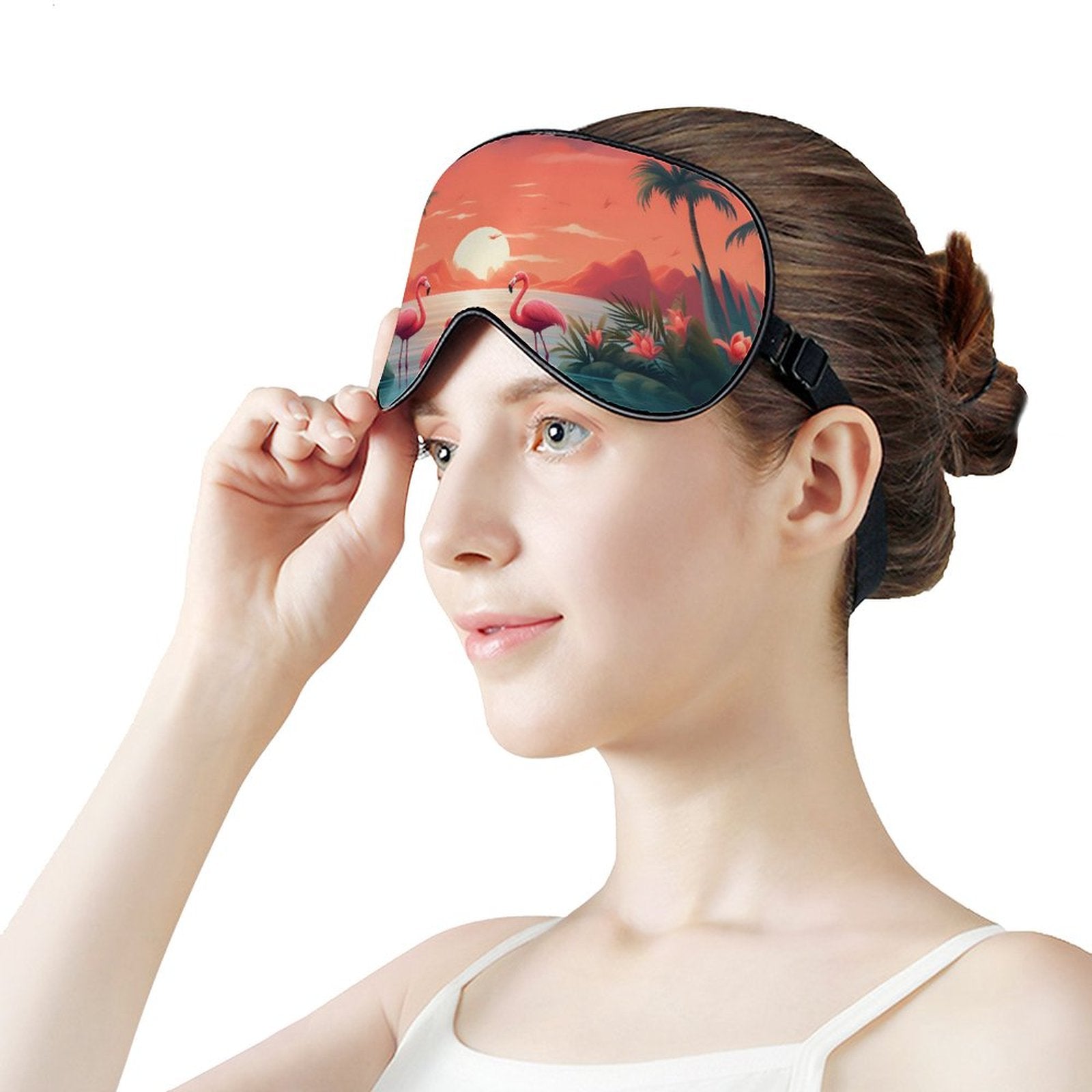 Sleep Mask Flamingos HSM01A001 normal-online-PERSONAL DESIGN