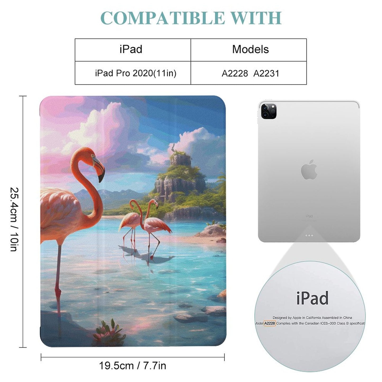 The Ipad Pen Slot Case Flamingos_001 normal-online-PERSONAL DESIGN