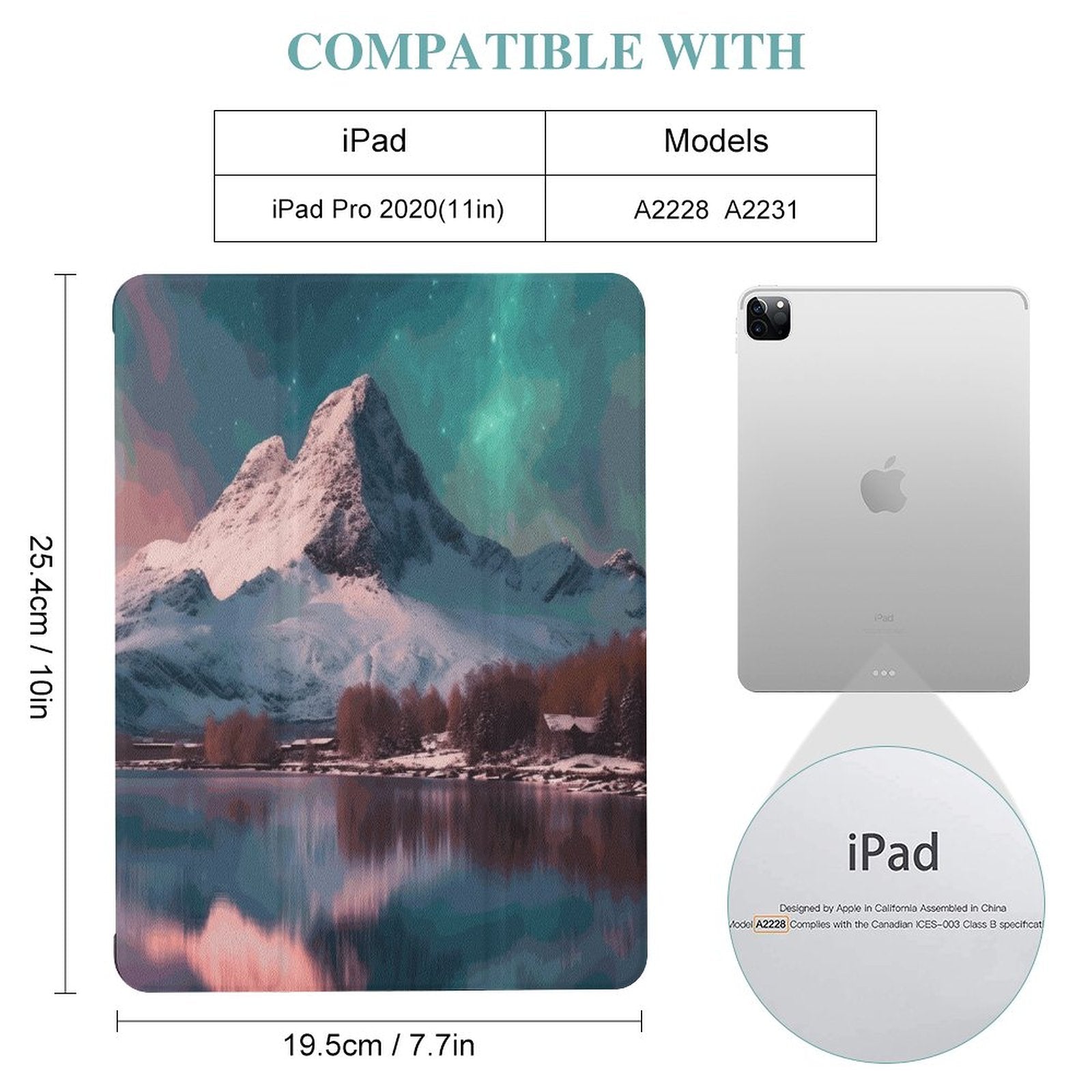 The Ipad Pen Slot Case SolarLab_Norwegian_aurora_winter_mountains_forests_lake_hyper-d_02eaf923-bc93-48e1-828a-35b11ccc5bd9 normal-online-PERSONAL DESIGN