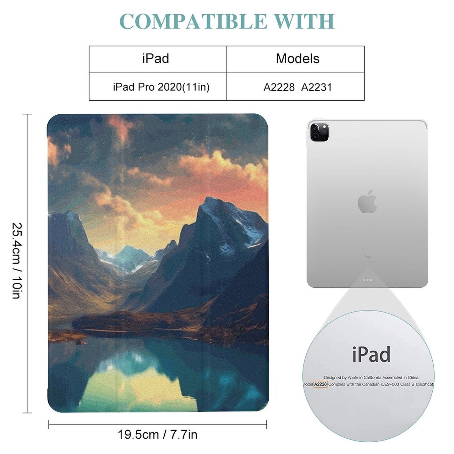 The Ipad Pen Slot Case SolarLab_Norwegian_aurora_summer_mountains_forests_hyper-detail_b24d068a-fdf6-4546-a8c1-9a8ab663bddf normal-online-PERSONAL DESIGN