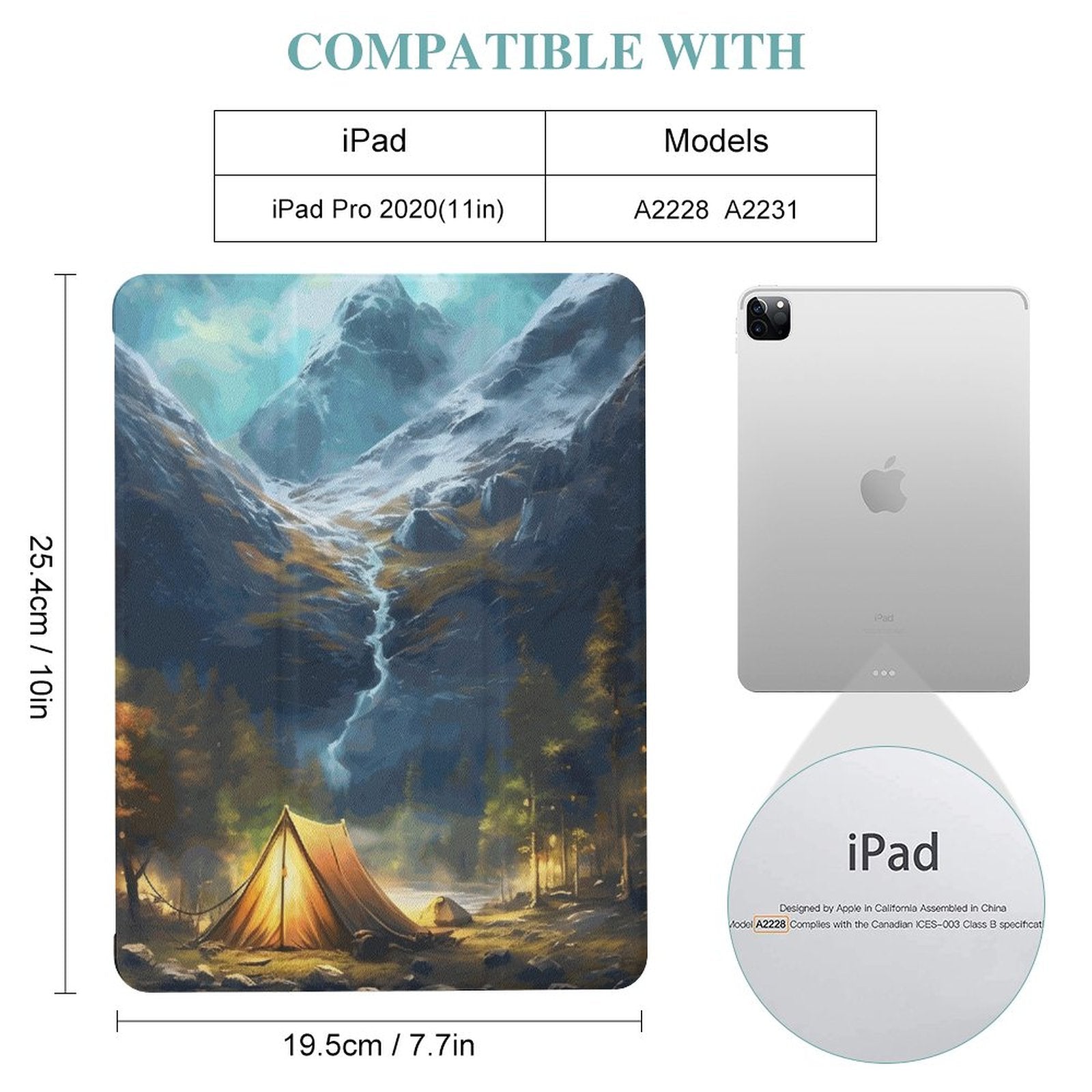 The Ipad Pen Slot Case SolarLab_Norwegian_aurora_spring_mountains_forests_rivers_tents_5c5c73a4-6532-4372-b600-531d14aaeff3 normal-online-PERSONAL DESIGN
