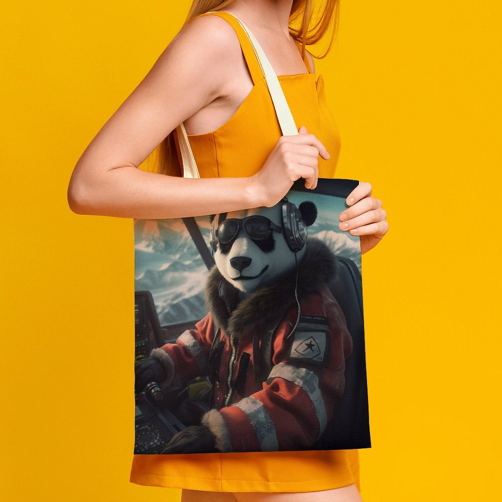 Canvas Tote Bag Double SolarLab_a_Panda_pilot_drive_a_private_jet_in_the_sky_on_the_Ar_ed90fa76-af17-40ee-8976-123007294d1c Style-4 38×41cm normal-online-PERSONAL DESIGN