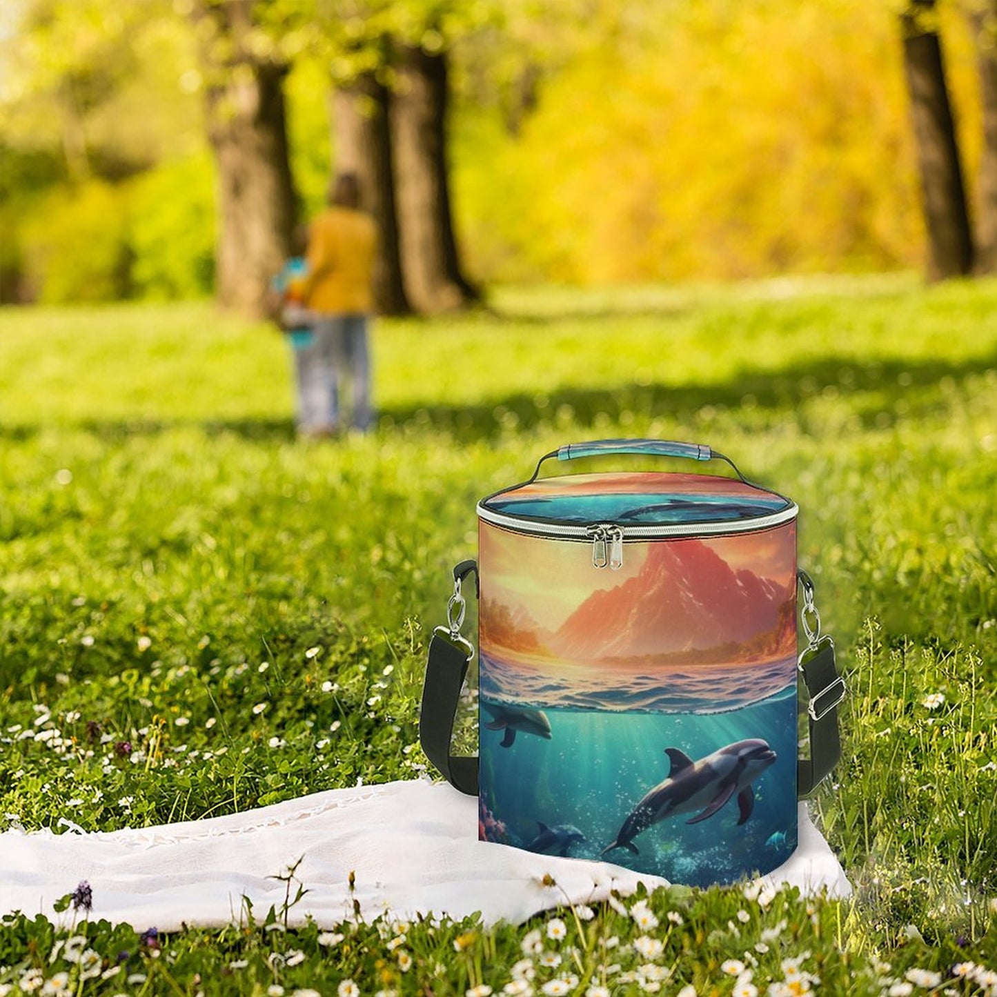 Camping Ice Pack Dolphins 004, One Size normal-online-PERSONAL DESIGN