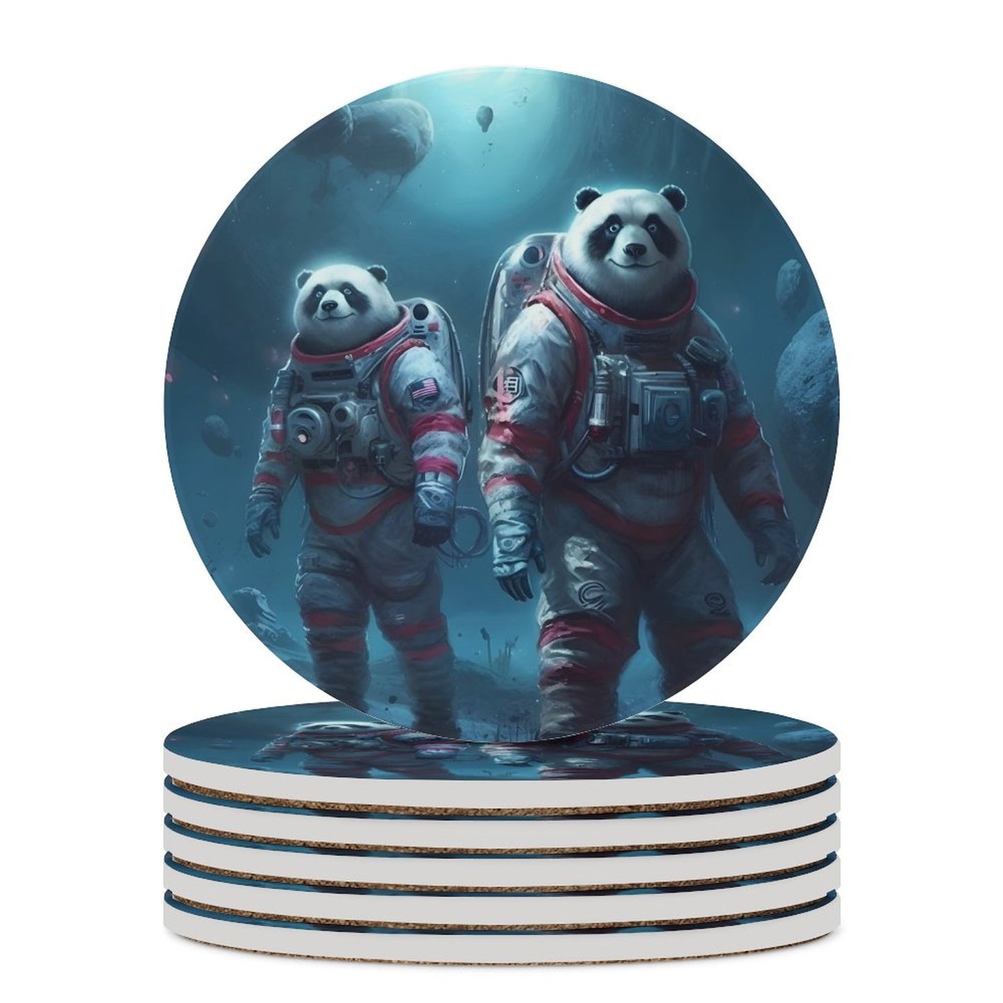 Ceramic Coasters (Round) SolarLab_Panda_astronauts_walk_on_the_moon__Cyberpunk_futuristi_e1ed713e-4ffb-4da3-b0c4-aaf2946e71b0 normal-online-PERSONAL DESIGN