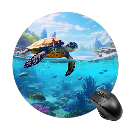 Mouse Pad SolarLab_Sea_turtles_tropical_sea_island_sunlight_hyper-detail__65df3ce3-5f7c-49b3-937e-af866806c8be Style-14 20*20cm normal-online-PERSONAL DESIGN
