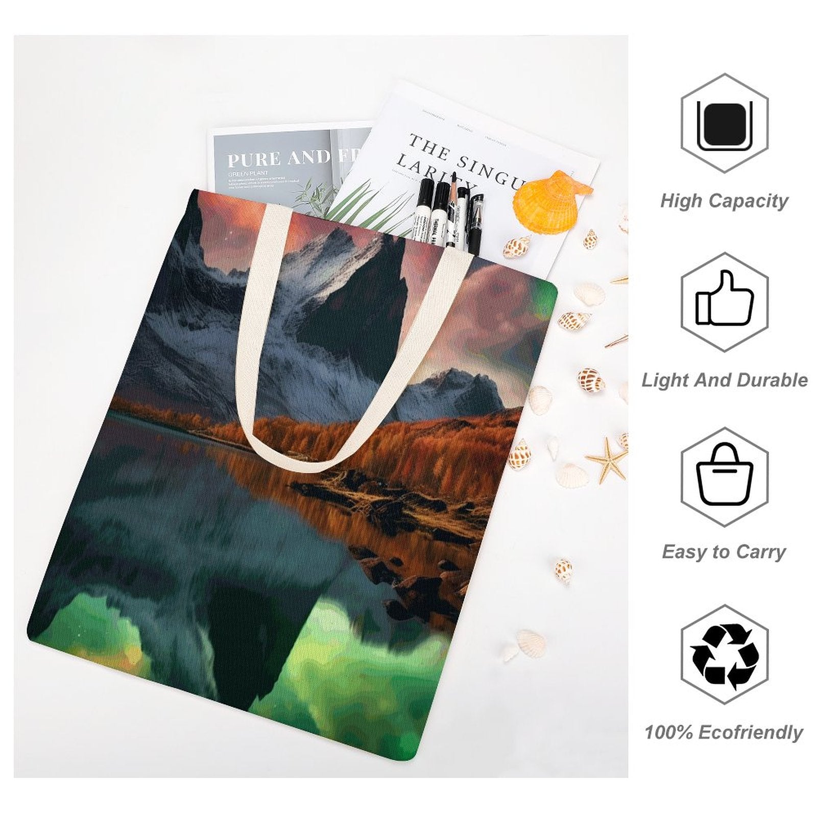 Canvas Tote Bag Double SolarLab_Norwegian_aurora_autumn_mountains_forests_lake_hyper-d_fd6b31eb-d54c-4ac7-9098-1bd7b0c69e9a Style-11 38×41cm normal-online-PERSONAL DESIGN