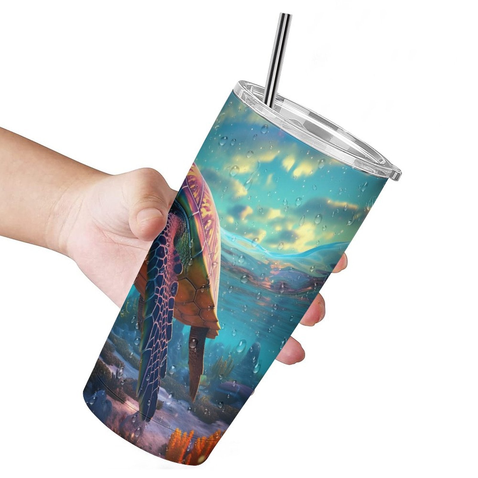 Car Cup Full Width Printed, Sea turtles, CA01A11 - iTopMax
