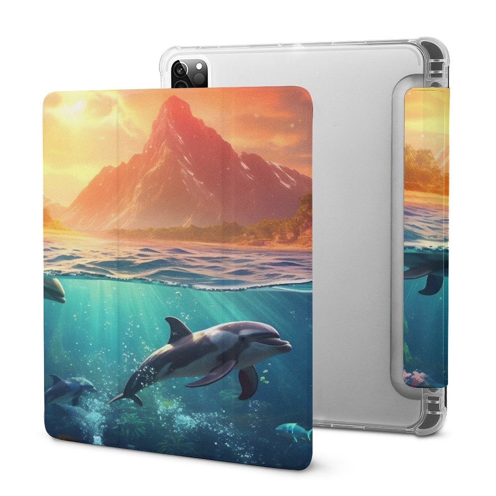 The Ipad Pen Slot Case SolarLab_Dolphins_tropical_sea_island_sunlight_fantasy_hyper-de_f2db25c8-82f5-45d9-9ff2-698e69821ae5 normal-online-PERSONAL DESIGN