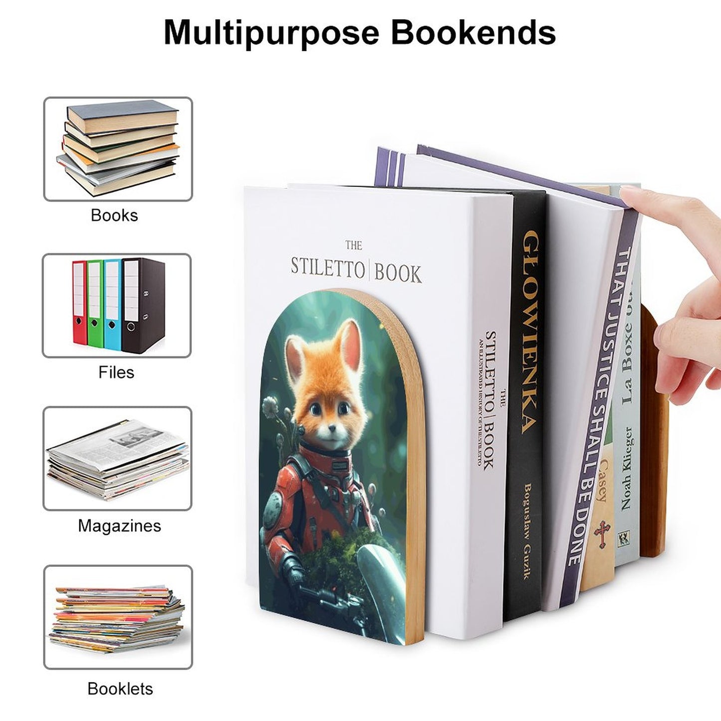 Bookends SolarLab_French_fairy_tale_The_little_prince_wore_a_helmet_carr_708c4083-7837-4b4a-a680-d3025f4d16d9 Style-2 One Size normal-online-PERSONAL DESIGN