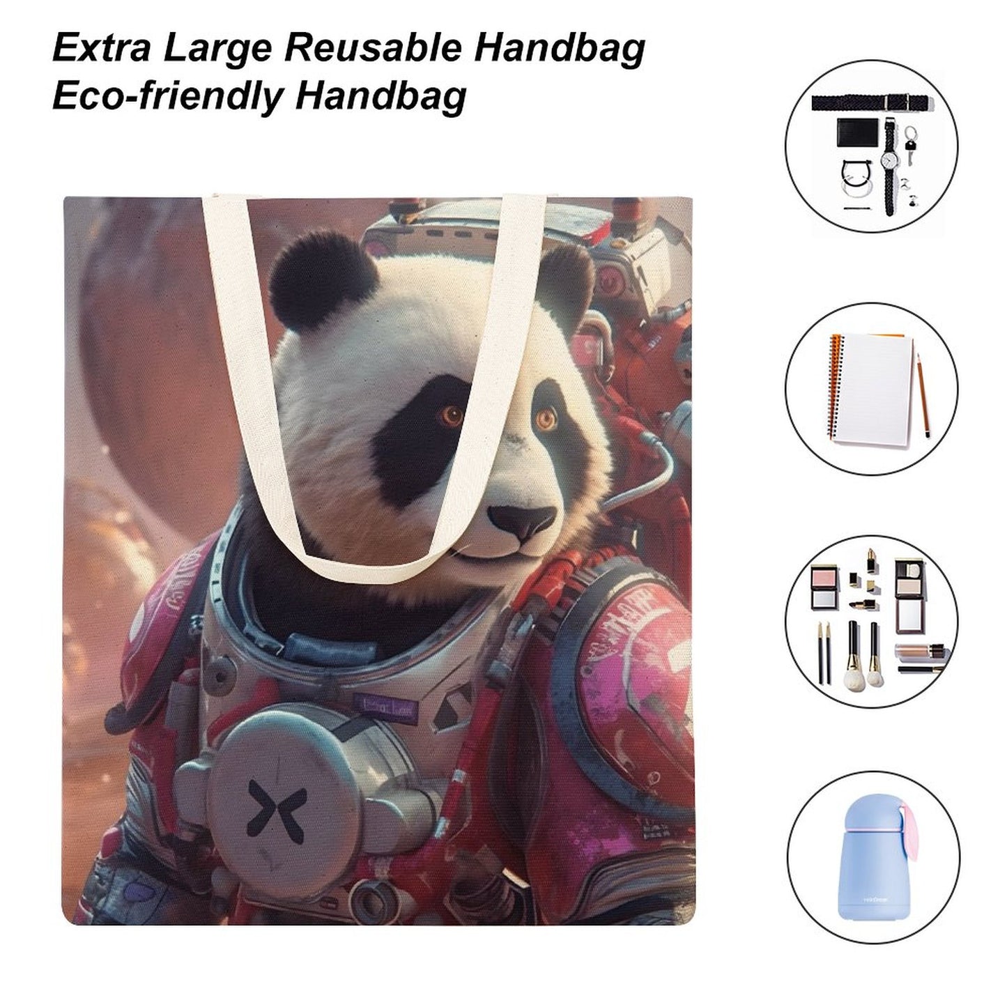 Canvas Tote Bag Double SolarLab_a_Panda_astronaut_walk_on_the_Mars_spaceship_sci-fi_pu_44cd361c-32e6-49e9-b2c6-7ab2577bb9f1 Style-38 38×41cm normal-online-PERSONAL DESIGN