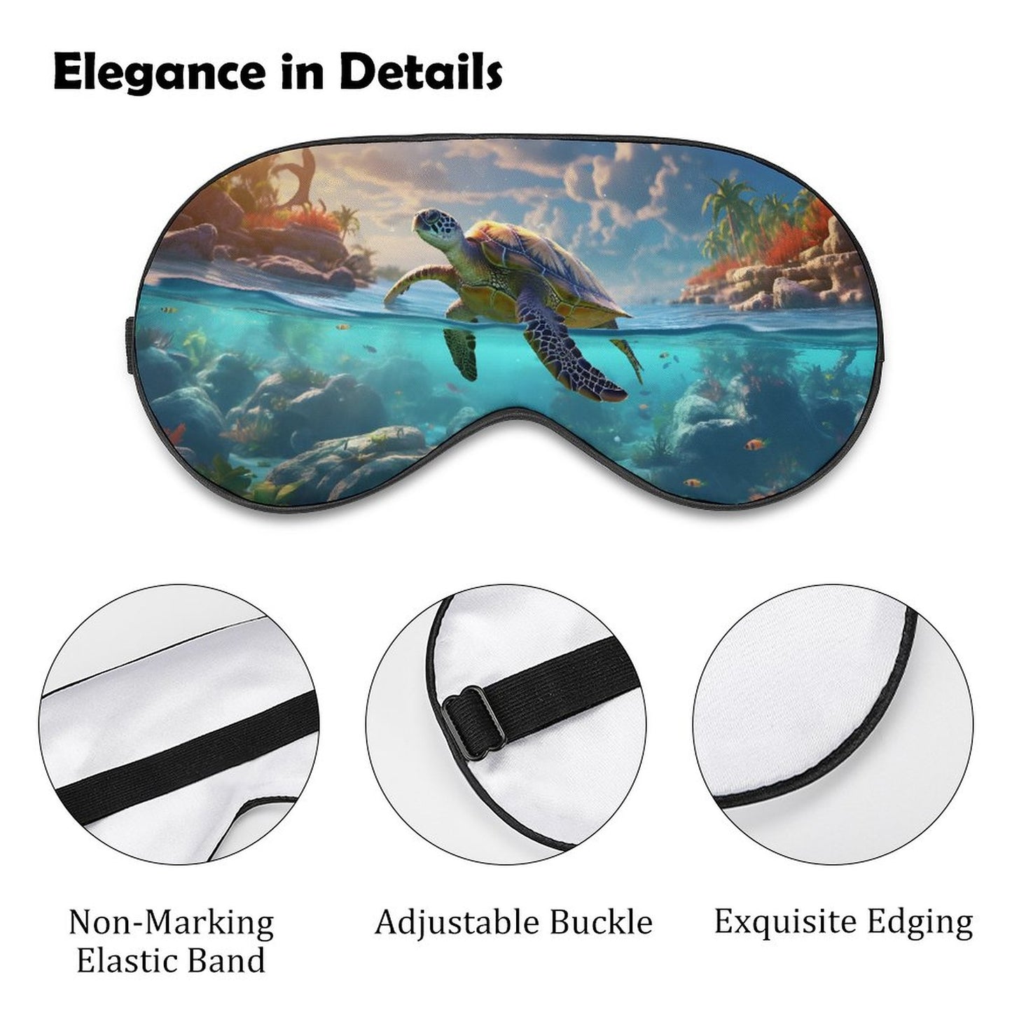 Sleep Mask Sea Turtles HSM01C005 normal-online-PERSONAL DESIGN