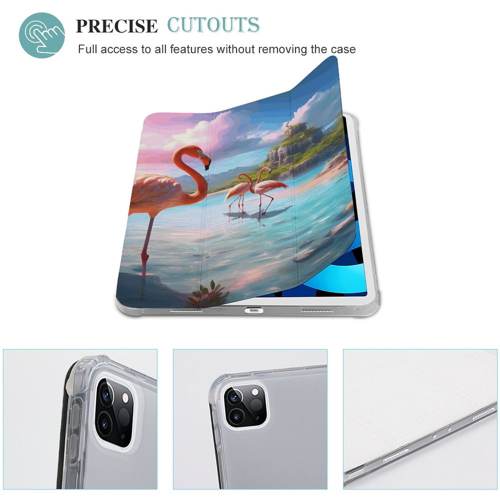 The Ipad Pen Slot Case Flamingos_001 normal-online-PERSONAL DESIGN