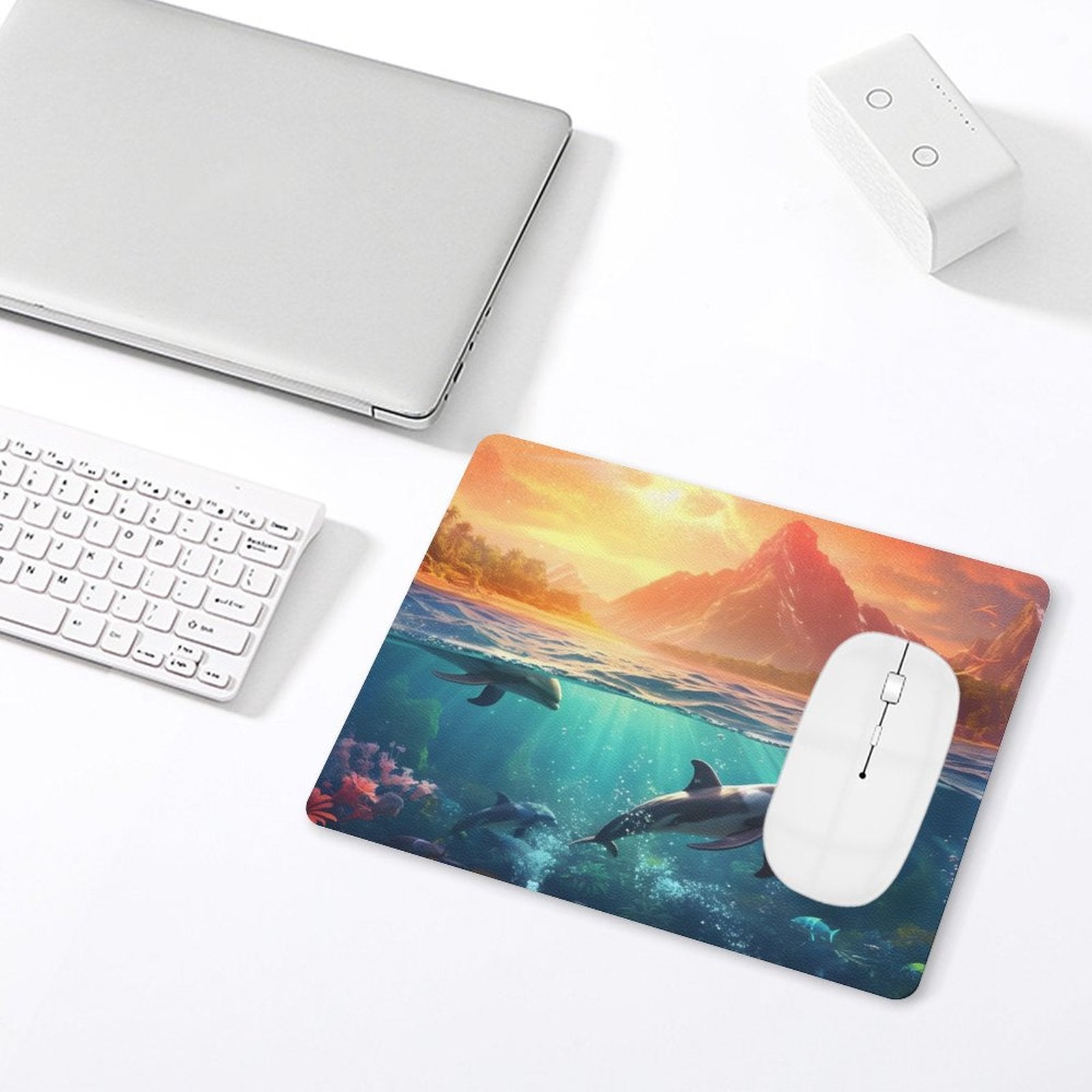 Leather Mouse Pad Dolphins, 1 Size, DA05B01 - iTopMax