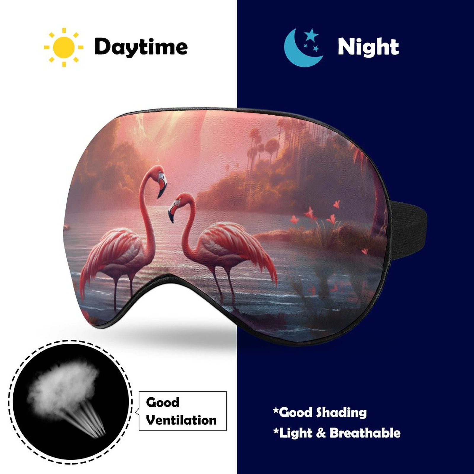 Sleep Mask Flamingos HSM01A011 normal-online-PERSONAL DESIGN