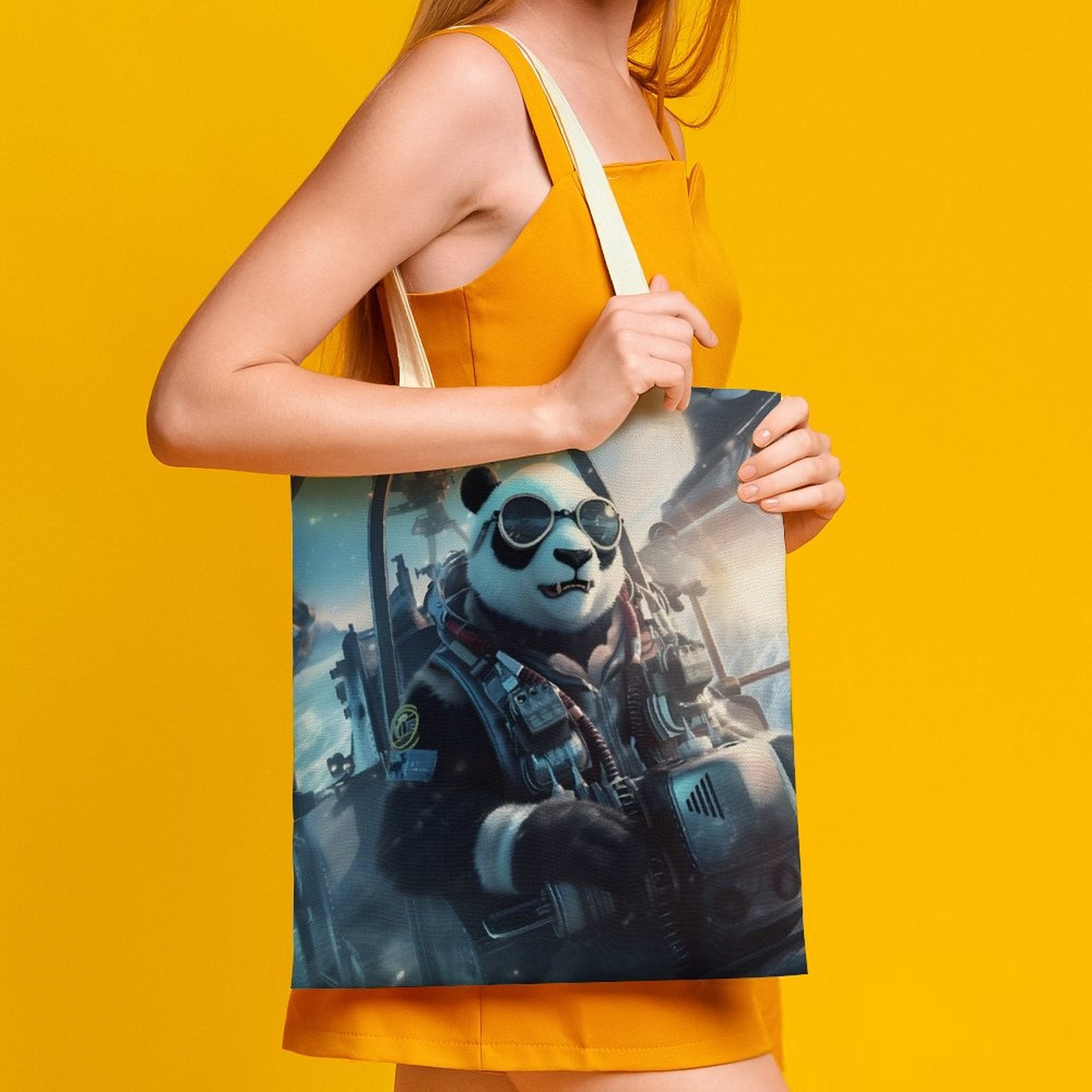 Canvas Tote Bag Double SolarLab_a_Panda_pilot_drive_a_helicopter_in_the_sky_on_the_Arc_5bf0f2a6-557d-471b-814c-3b1ef8615f4d Style-9 38×41cm normal-online-PERSONAL DESIGN