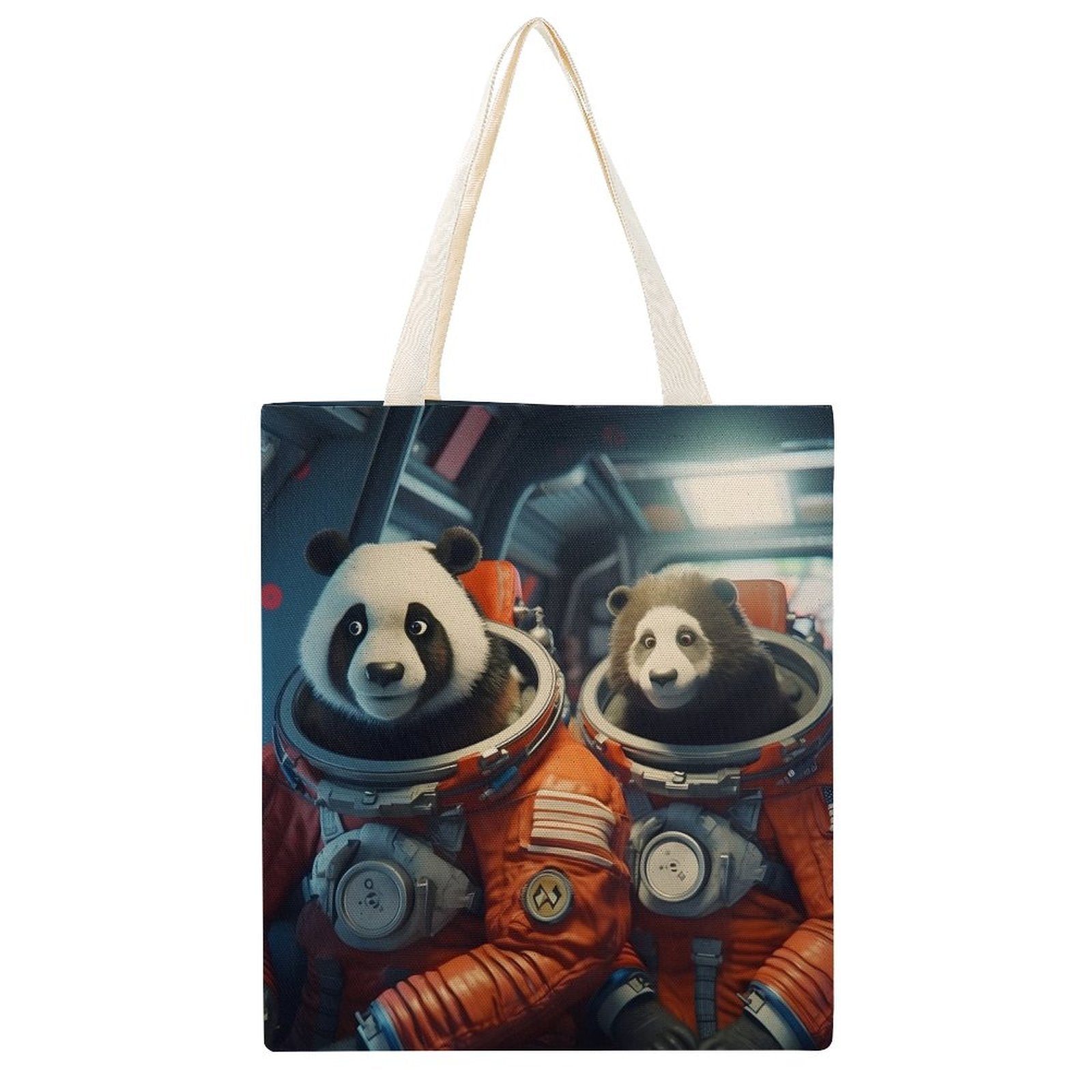 Canvas Tote Bag Double SolarLab_Two_panda_astronauts_piloted_a_spaceship_from_Earth_to_1dd4ce3c-d5ea-4c6f-9730-fdf7e33bd6d8 Style-19 38×41cm normal-online-PERSONAL DESIGN