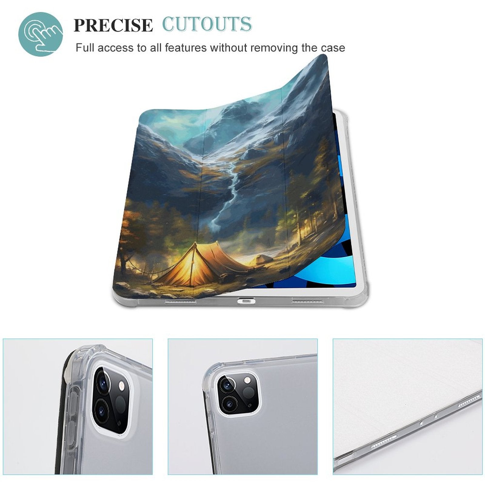 The Ipad Pen Slot Case SolarLab_Norwegian_aurora_spring_mountains_forests_rivers_tents_5c5c73a4-6532-4372-b600-531d14aaeff3 normal-online-PERSONAL DESIGN