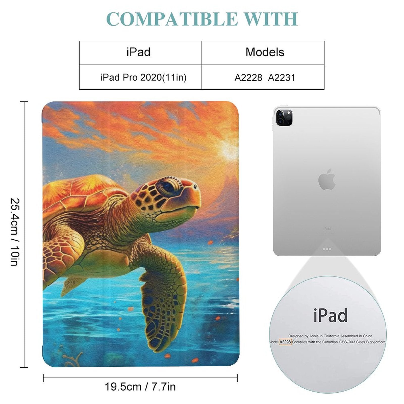 The Ipad Pen Slot Case SolarLab_Sea_turtles_tropical_sea_island_sunlight_fantasy_art_d_c29a6e10-0f28-42ee-8e19-15bcf9990e3c normal-online-PERSONAL DESIGN