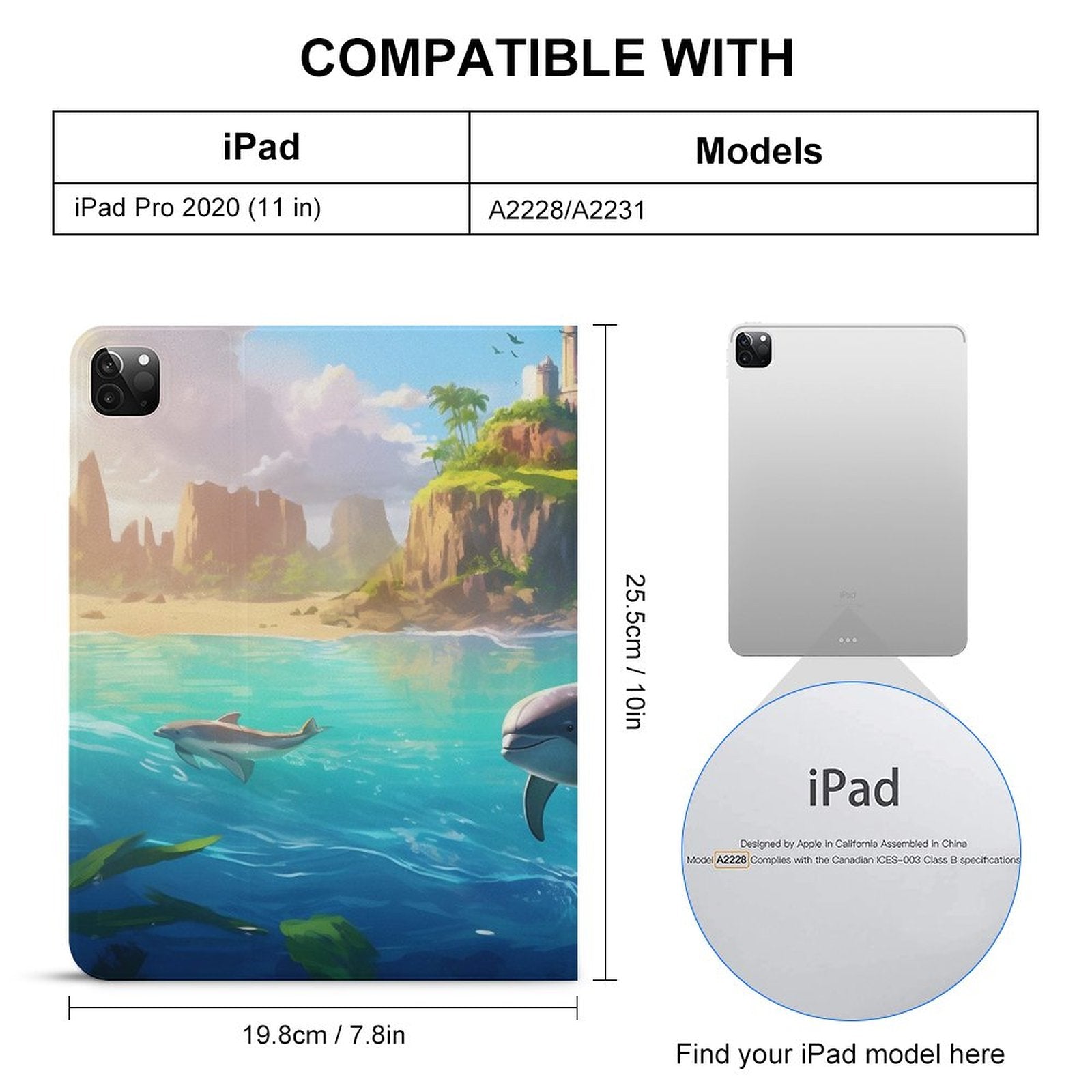 The Ipad Pen Slot Case SolarLab_Dolphins_tropical_sea_island_sunlight_fantasy_stock_il_fcec8005-dae5-4c03-8fbd-f778649c18b4 normal-online-PERSONAL DESIGN