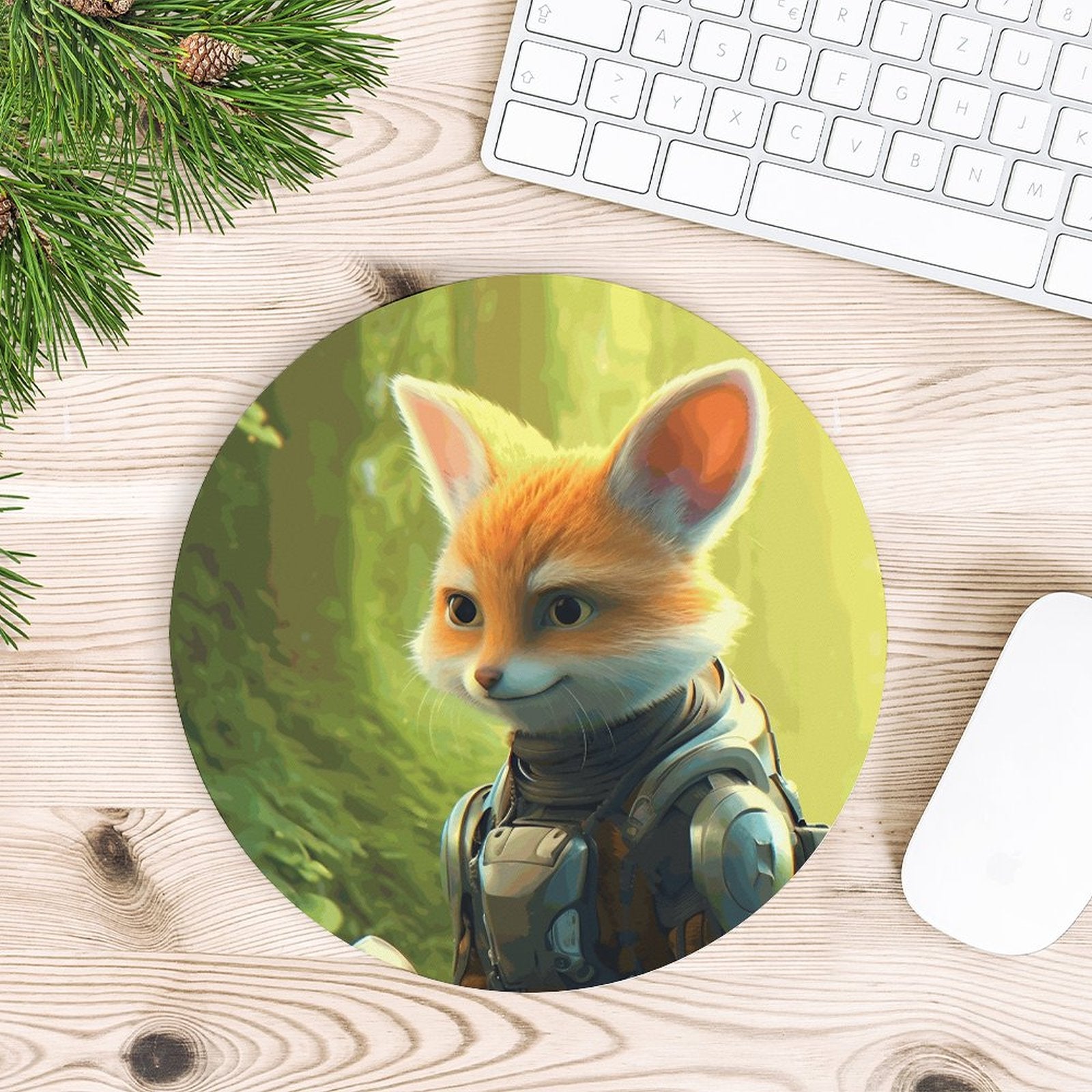 Mouse Pad Fox_004 Style-3 20*20cm normal-online-PERSONAL DESIGN
