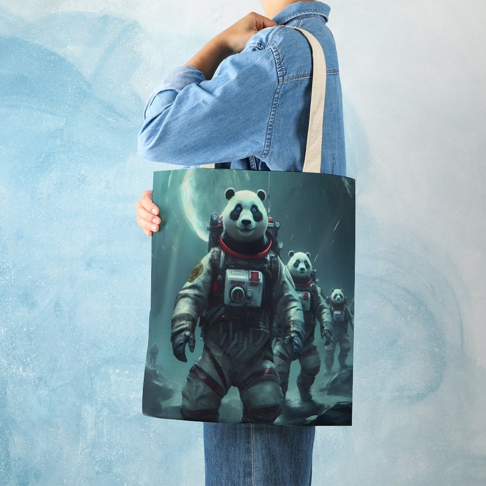 Canvas Tote Bag Double SolarLab_Panda_astronauts_walk_on_the_moon__Cyberpunk_futuristi_aba97693-24f0-402b-b670-9780391a5621 Style-24 38×41cm normal-online-PERSONAL DESIGN