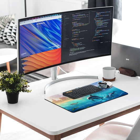 Desk Mat SolarLab_Dolphins_tropical_sea_island_sunlight_fantasy_stock_il_fcec8005-dae5-4c03-8fbd-f778649c18b4 normal-online-PERSONAL DESIGN