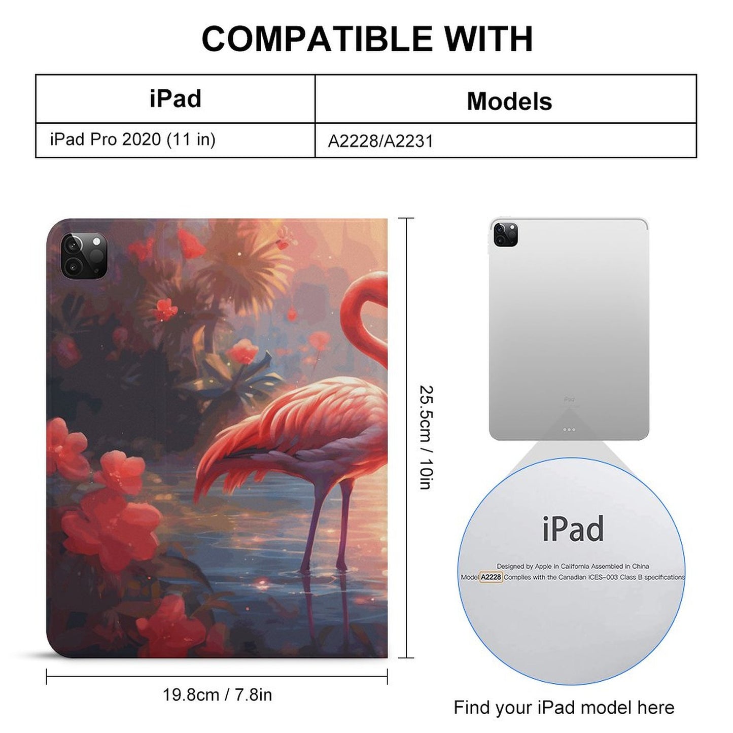 The Ipad Pen Slot Case Flamingos_003 normal-online-PERSONAL DESIGN