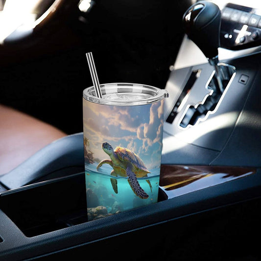 Car Cup Full Width Printed, Sea turtles, CA01A12 - iTopMax