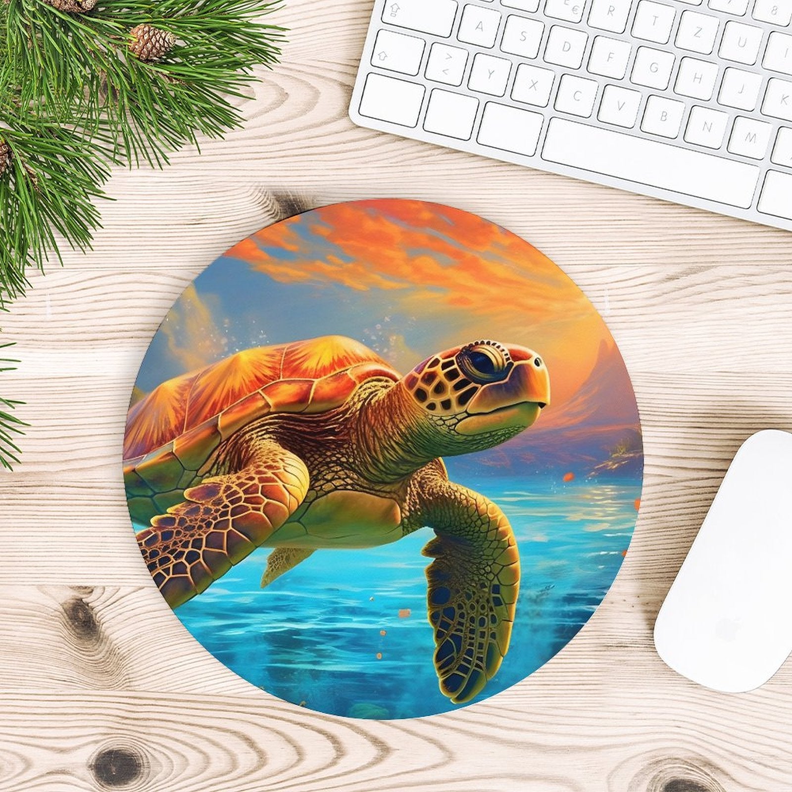 Mouse Pad SolarLab_Sea_turtles_tropical_sea_island_sunlight_fantasy_art_d_c29a6e10-0f28-42ee-8e19-15bcf9990e3c Style-15 20*20cm normal-online-PERSONAL DESIGN