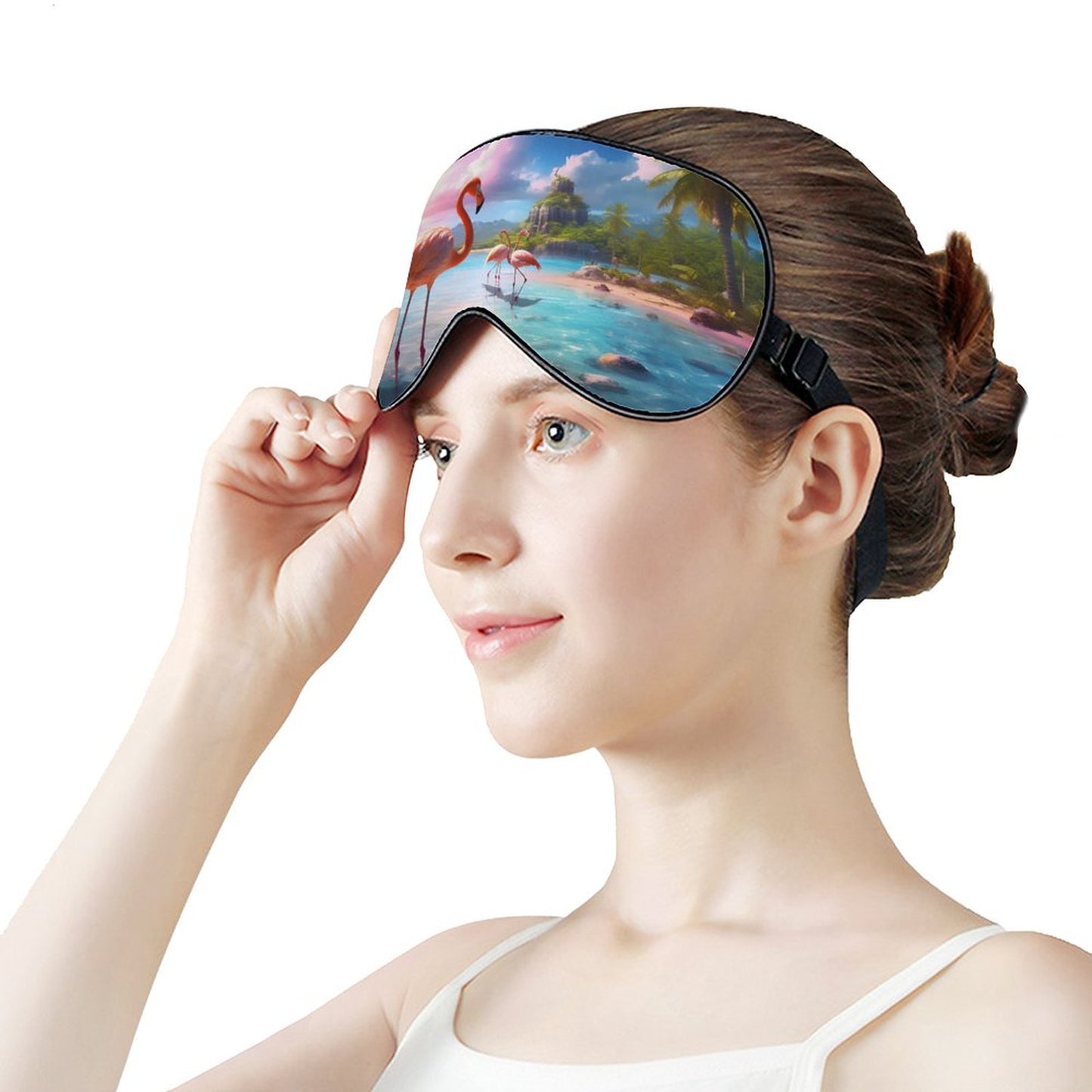 Sleep Mask Flamingos HSM01A016 normal-online-PERSONAL DESIGN