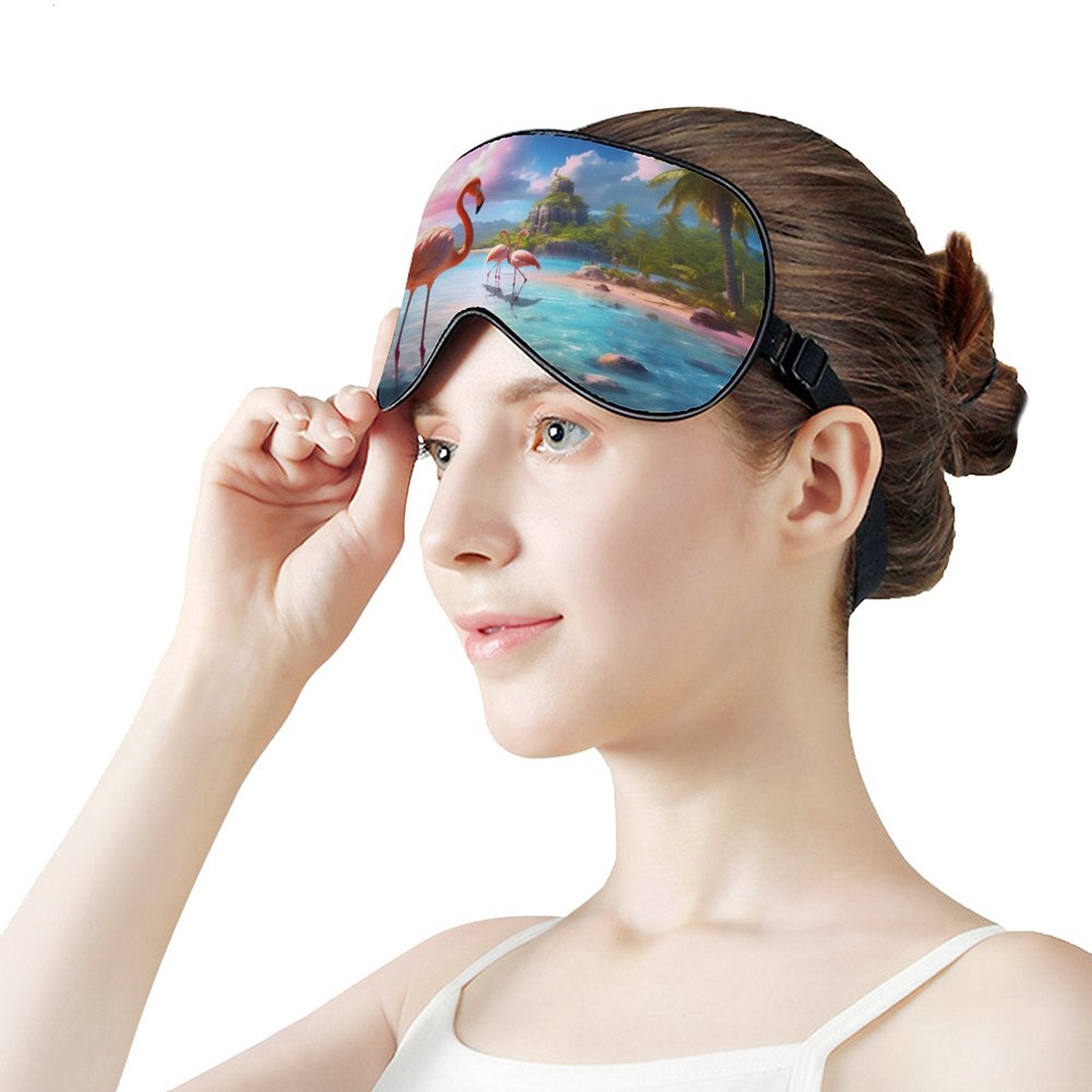Sleep Mask Flamingos HSM01A016 normal-online-PERSONAL DESIGN