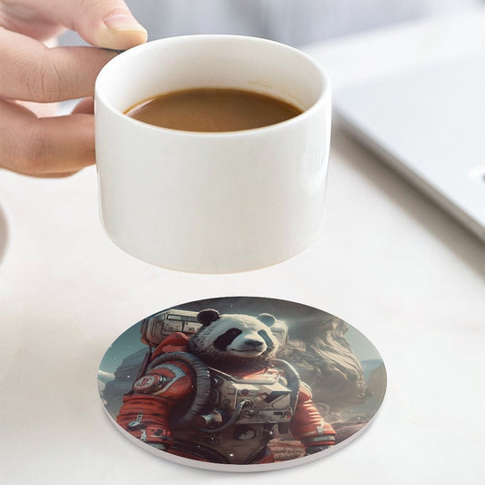 Ceramic Coasters (Round) SolarLab_a_Panda_astronaut_walk_on_the_Mars_spaceship_sci-fi_pu_733438a8-767e-4923-9f27-a755fad1349c normal-online-PERSONAL DESIGN