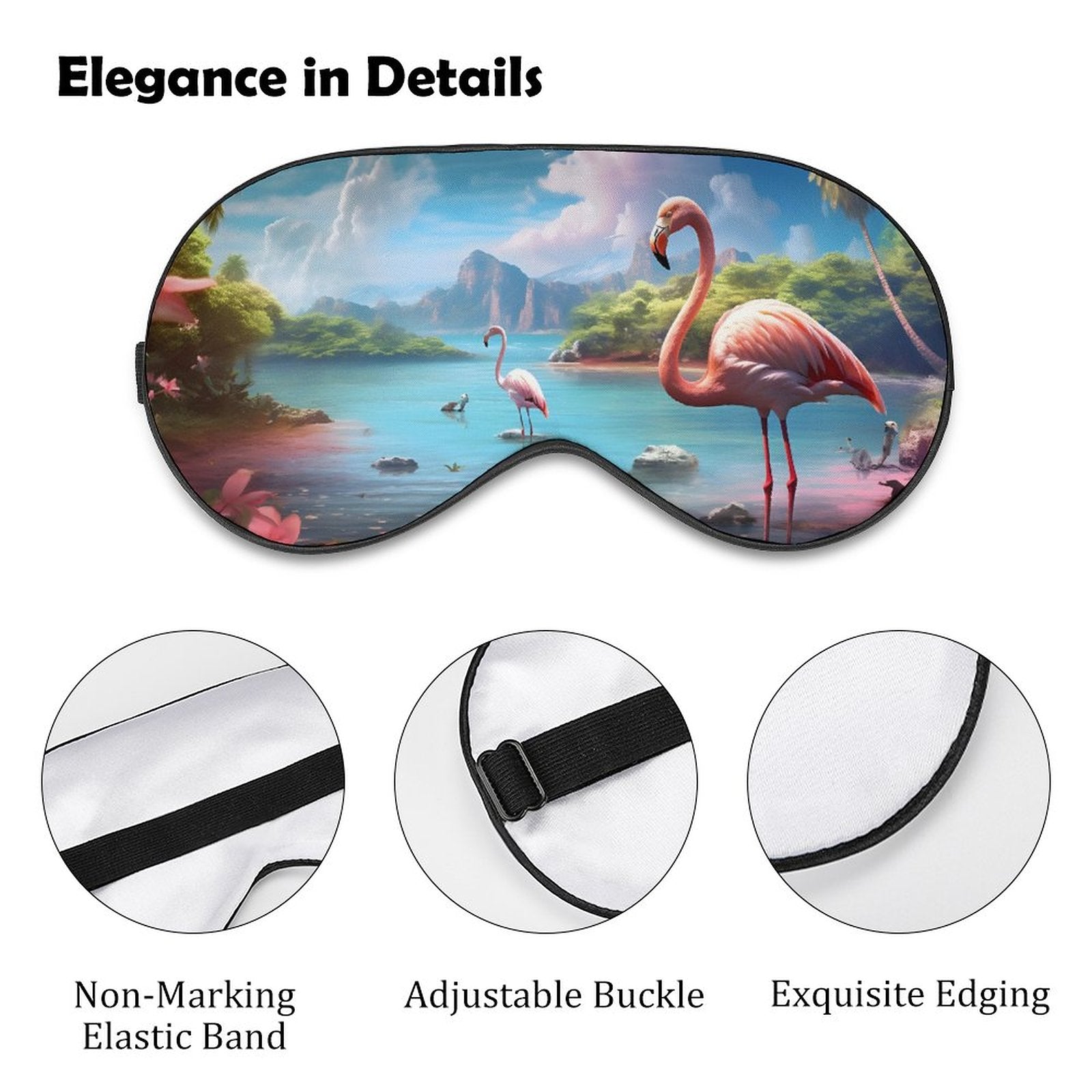 Sleep Mask Flamingos HSM01A002 normal-online-PERSONAL DESIGN