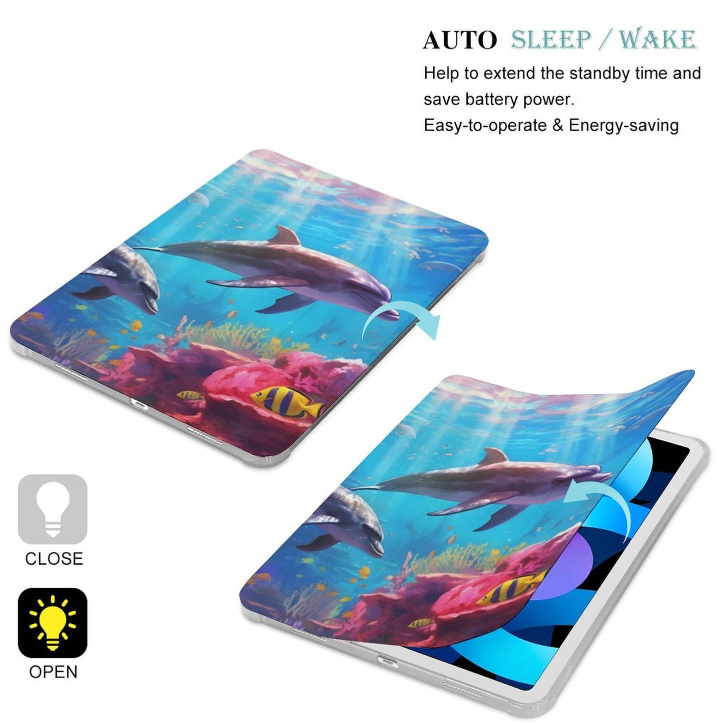The Ipad Pen Slot Case SolarLab_Dolphins_tropical_sea_hyper-detail_high_resolution_8k_655814c8-b7f8-4c4c-9763-de92d9ff2f5d_ normal-online-PERSONAL DESIGN
