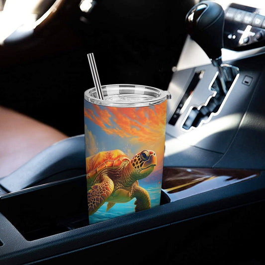 Car Cup Full Width Printed, Sea turtles, CA01A16 - iTopMax