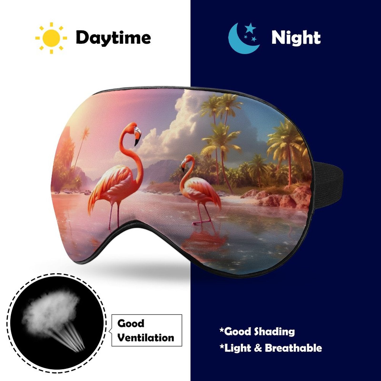Sleep Mask Flamingos HSM01A015 normal-online-PERSONAL DESIGN