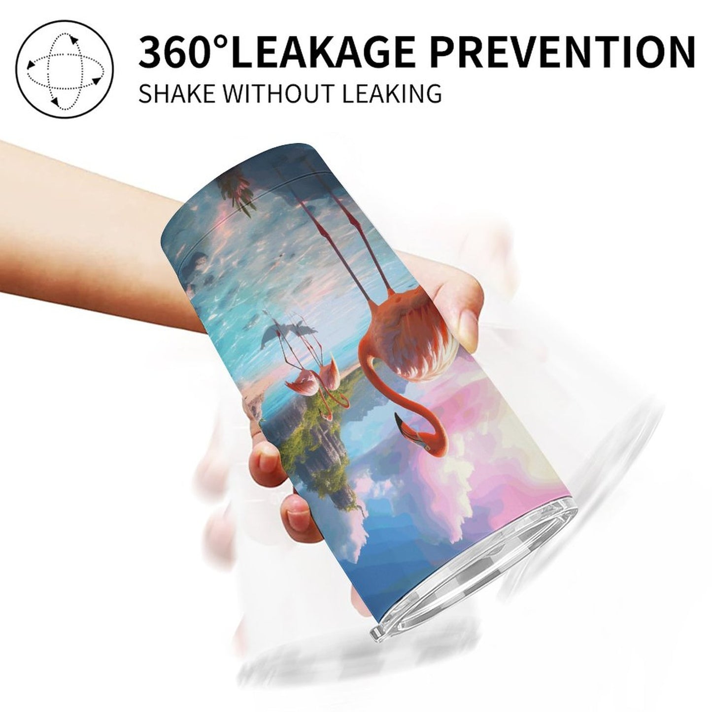 Full Width Printed Car Cup SolarLab_flamingos_tropical_sea_island_sunlight_fantasy_stock_i_6888b8f7-66b6-444e-b436-c07baf8331d4 Style One Size normal-online-PERSONAL DESIGN