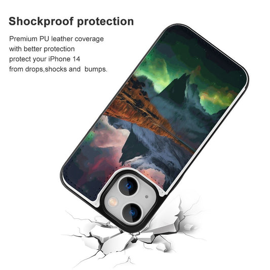 Mobile Phone Case for Apple IPhone 14 SolarLab_Norwegian_aurora_autumn_mountains_forests_lake_hyper-d_fd6b31eb-d54c-4ac7-9098-1bd7b0c69e9a normal-online-PERSONAL DESIGN