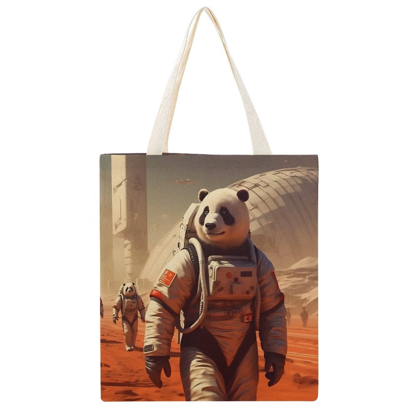 Canvas Tote Bag Double SolarLab_Pandas_astronaut_walk_on_the_Mars_starship_Cyberpunk_f_54a1f0e3-58cf-429e-ac81-c608447d471a Style-21 38×41cm normal-online-PERSONAL DESIGN