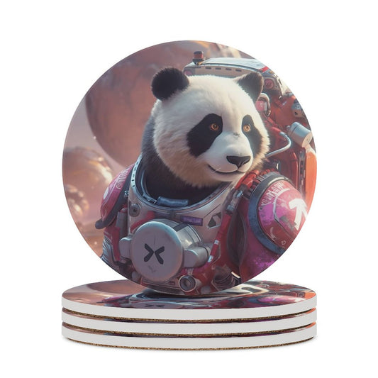 Ceramic Coasters (Round) SolarLab_a_Panda_astronaut_walk_on_the_Mars_spaceship_sci-fi_pu_44cd361c-32e6-49e9-b2c6-7ab2577bb9f1 normal-online-PERSONAL DESIGN