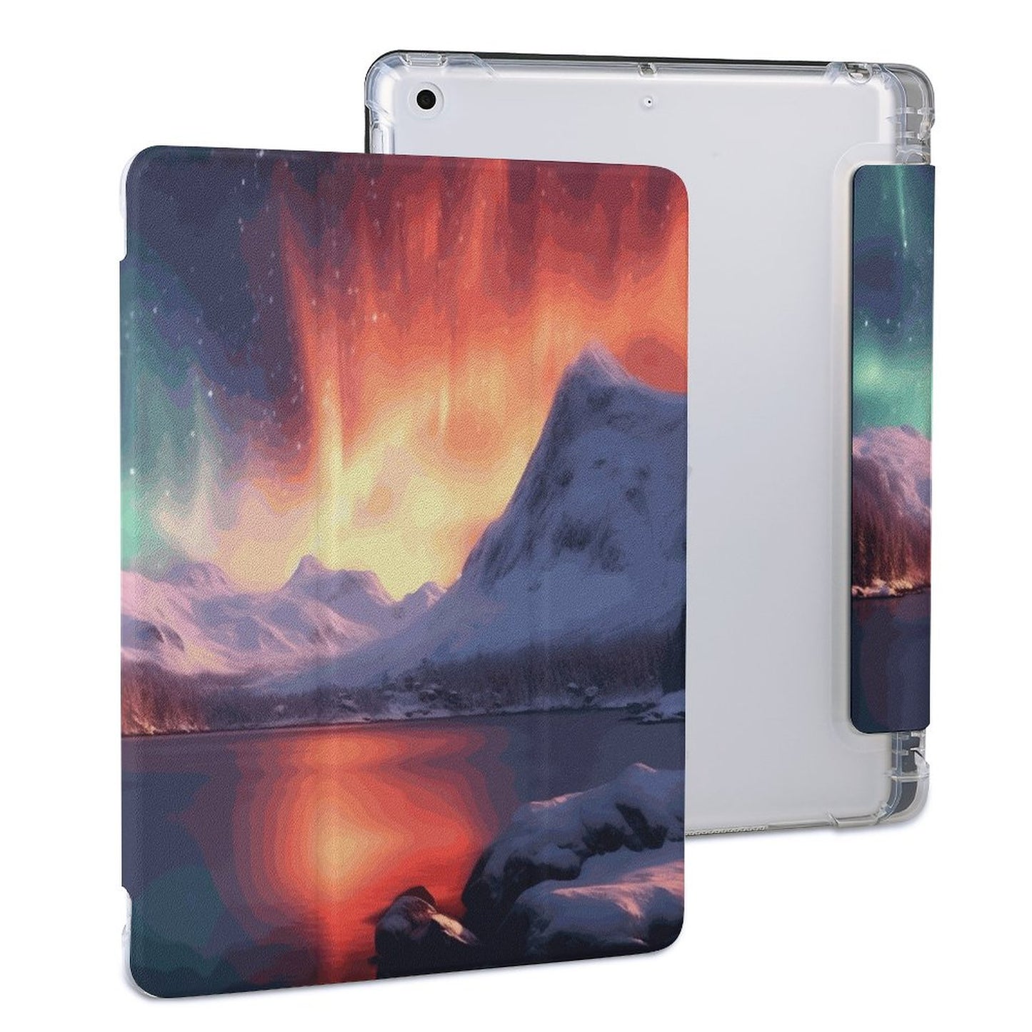 The Ipad Pen Slot Case SolarLab_Norwegian_aurora_winter_mountains_forests_lake_hyper-d_d5f5f8af-edcf-4892-a640-8e4a2b673b21 normal-online-PERSONAL DESIGN