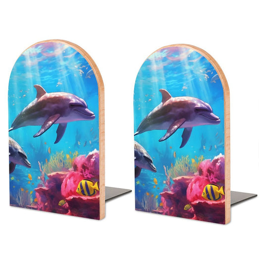 Bookends SolarLab_Dolphins_tropical_sea_hyper-detail_high_resolution_8k_655814c8-b7f8-4c4c-9763-de92d9ff2f5d_ Style-9 One Size normal-online-PERSONAL DESIGN