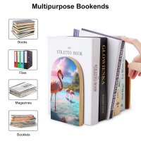 Bookends SolarLab_flamingos_tropical_sea_island_sunlight_fantasy_stock_i_6888b8f7-66b6-444e-b436-c07baf8331d4 Style-4 One Size normal-online-PERSONAL DESIGN