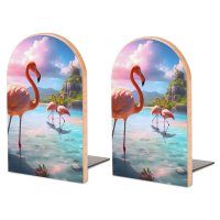 Bookends SolarLab_flamingos_tropical_sea_island_sunlight_fantasy_stock_i_6888b8f7-66b6-444e-b436-c07baf8331d4 Style-4 One Size normal-online-PERSONAL DESIGN
