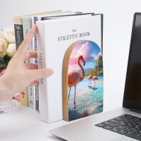 Bookends SolarLab_flamingos_tropical_sea_island_sunlight_fantasy_stock_i_6888b8f7-66b6-444e-b436-c07baf8331d4 Style-4 One Size normal-online-PERSONAL DESIGN