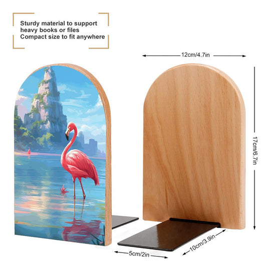Bookends SolarLab_Flamingos_tropical_sea_island_sunlight_fantasy_stock_i_2ed02f3b-258a-4584-b85c-c49030f83fa7 Style-5 One Size normal-online-PERSONAL DESIGN