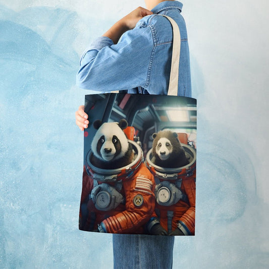 Canvas Tote Bag Double SolarLab_Two_panda_astronauts_piloted_a_spaceship_from_Earth_to_1dd4ce3c-d5ea-4c6f-9730-fdf7e33bd6d8 Style-19 38×41cm normal-online-PERSONAL DESIGN
